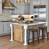 Hampton Bay Natural Hickory Base Kitchen Cabinet with Ball-Bearing Glides
