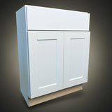 Hampton Bay Shaker Satin White Base Kitchen Cabinet