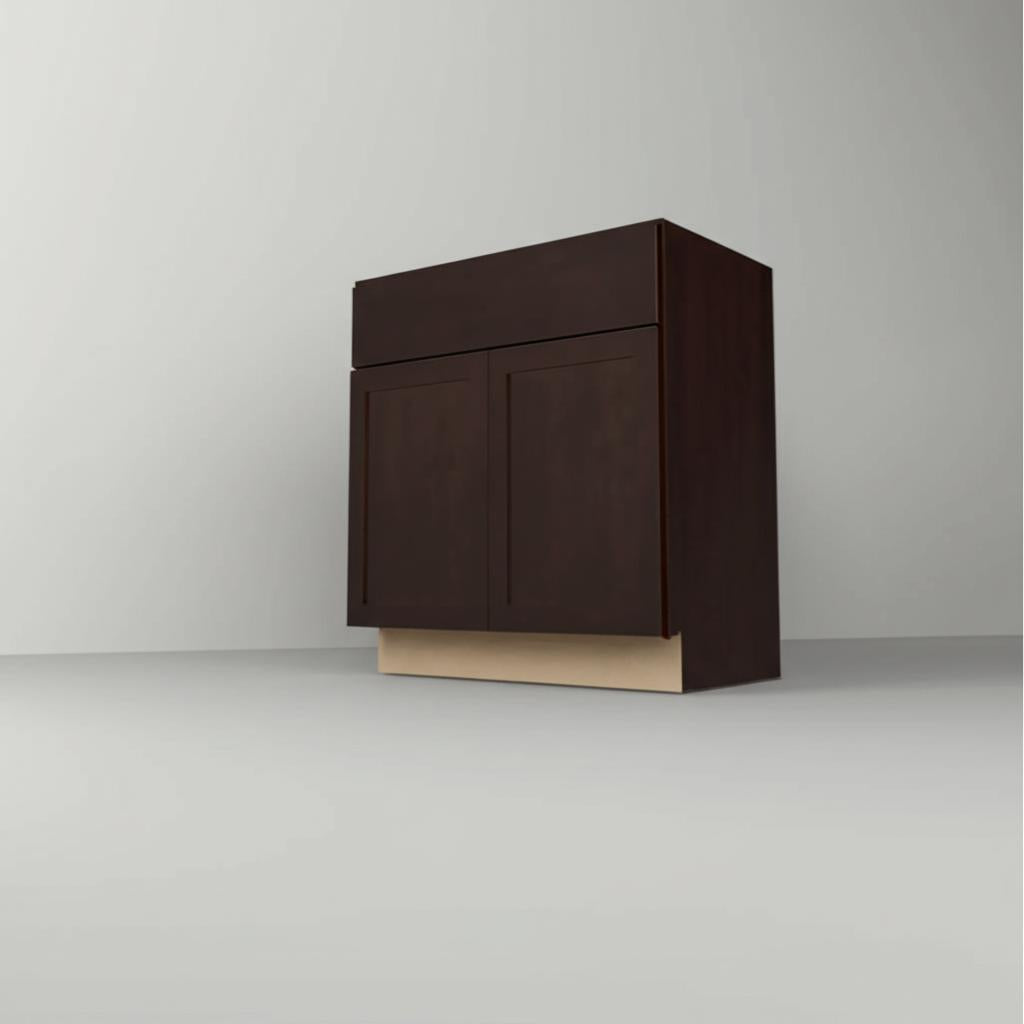 Hampton Bay Shaker 36 in. Base Kitchen Cabinet in Java