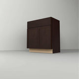 Hampton Bay Shaker 36 in. Base Kitchen Cabinet in Java