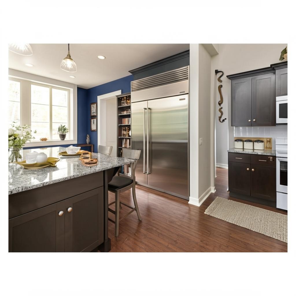 Hampton Bay Shaker 36 in. Base Kitchen Cabinet in Java