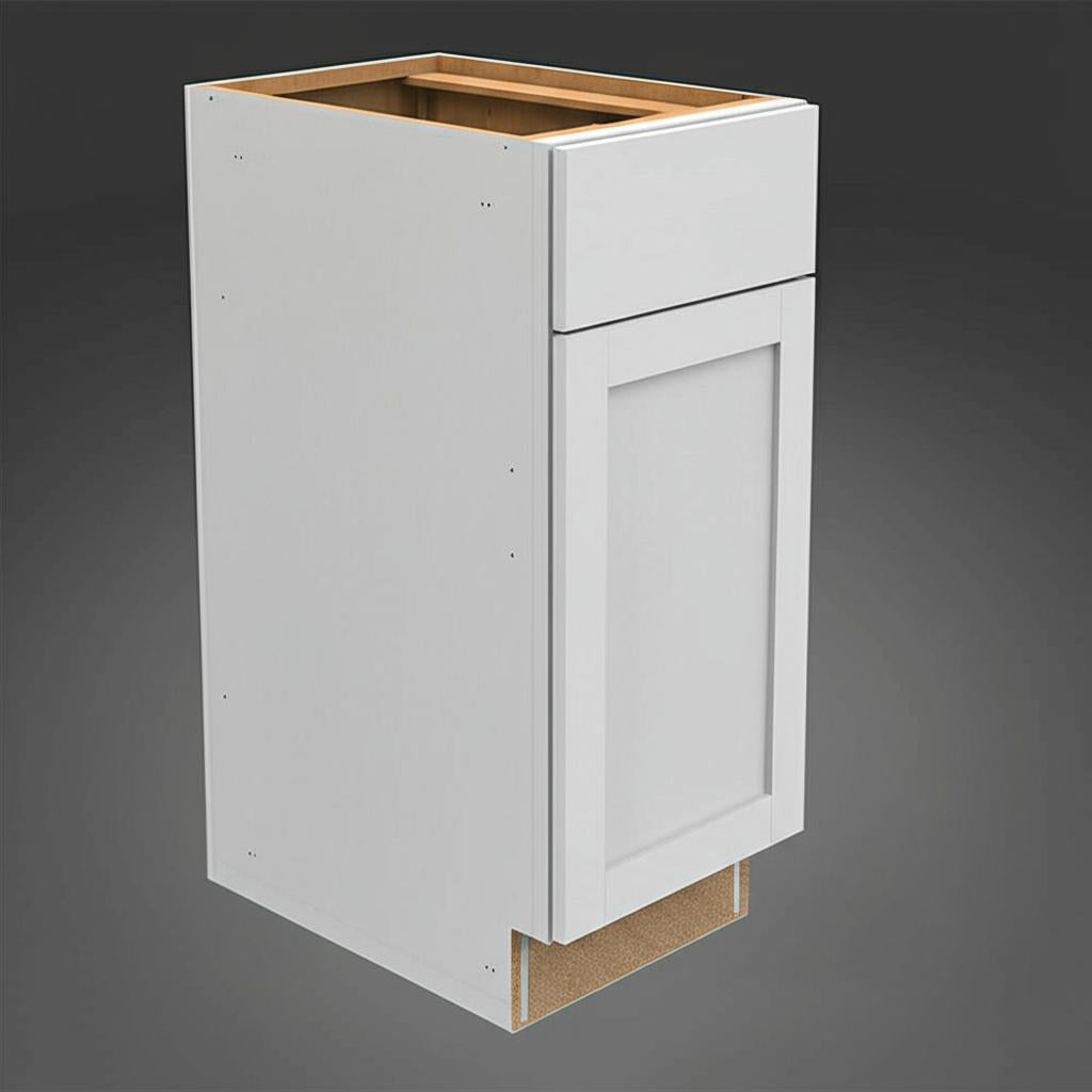 Hampton Bay Westfield Feather White Shaker Base Kitchen Cabinet
