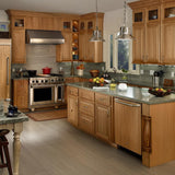 Hampton Bay Natural Hickory Base Kitchen Cabinet with Ball-Bearing Glides