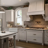 Hampton Bay Cambridge White Shaker Assembled Base Kitchen Cabinet with Soft Close Door