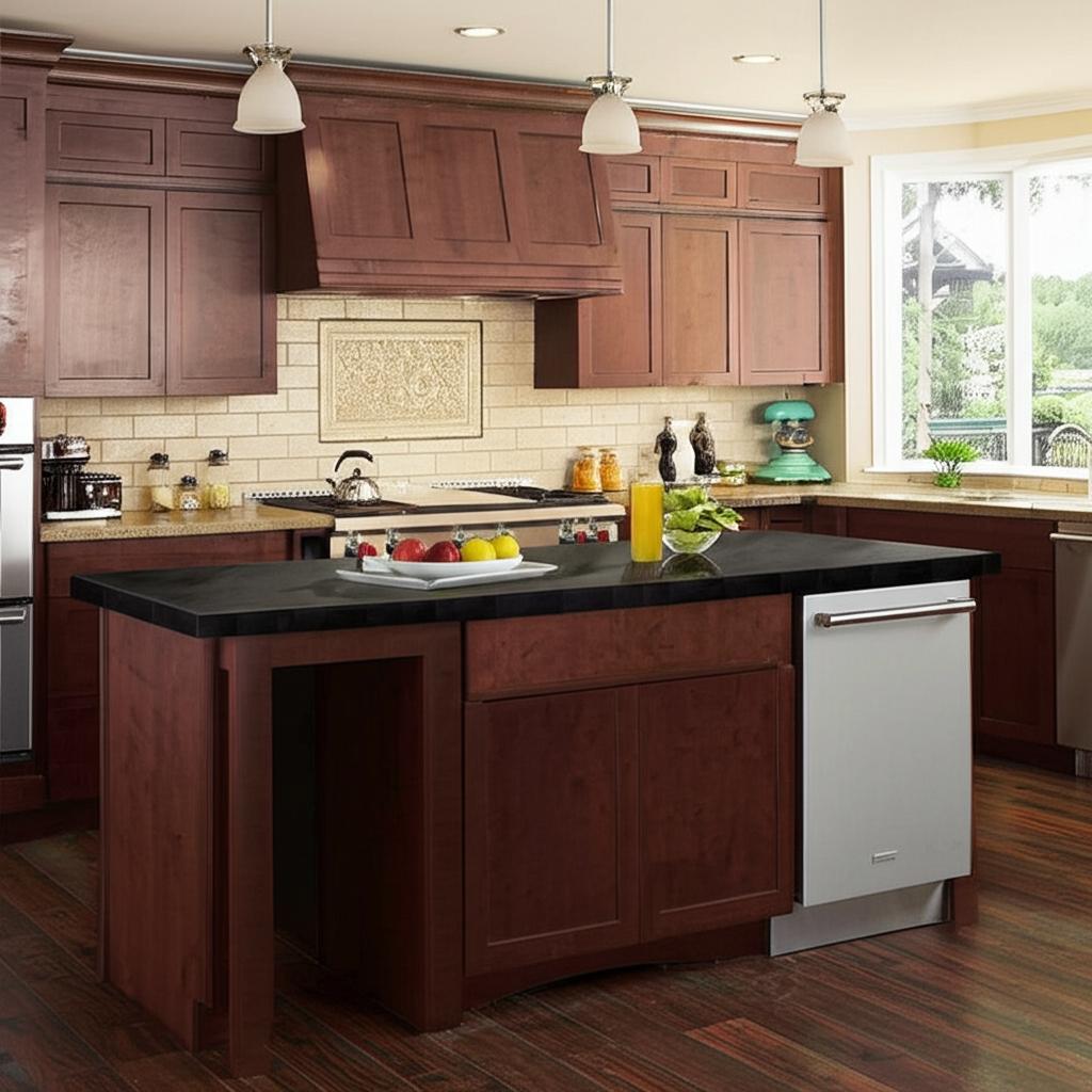 Hampton Bay Shaker Java Base Kitchen Cabinet - 27" W x 24" D x 34.5" H