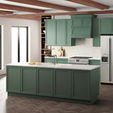 Hampton Bay Designer Series Melvern Shaker Base Kitchen Cabinet in Forest