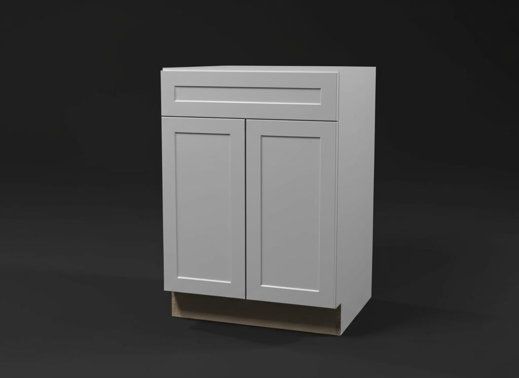 Hampton Bay Designer Series Melvern Base Kitchen Cabinet in Heron Gray