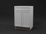 Hampton Bay Designer Series Melvern Base Kitchen Cabinet in Heron Gray