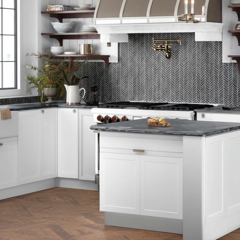 Hampton Bay Designer Series Melvern Assembled Base Kitchen Cabinet in White