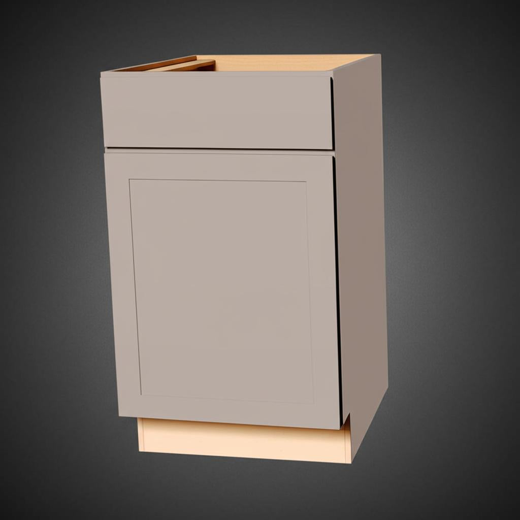 Hampton Bay Courtland Shaker Base Kitchen Cabinet in Sterling Gray