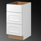 Hampton Bay Satin White Drawer Base Kitchen Cabinet
