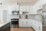 Hampton Bay Courtland Shaker Base Kitchen Cabinet in Polar White