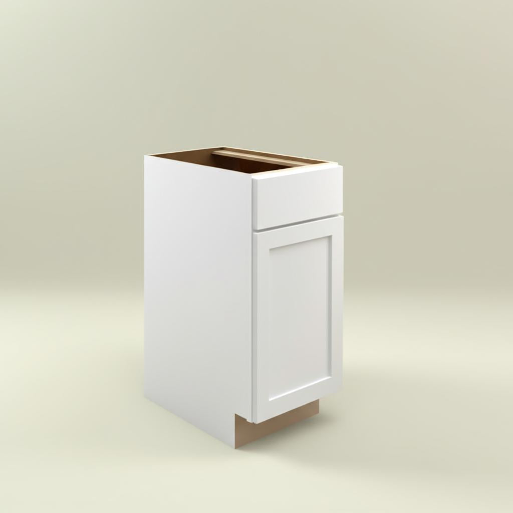 Hampton Bay Courtland Shaker Base Kitchen Cabinet in Polar White