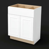 Hampton Bay Hampton Assembled Base Kitchen Cabinet in Satin White