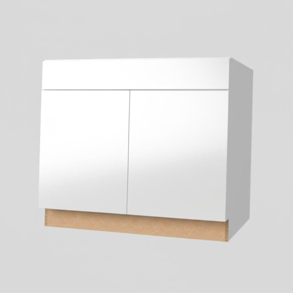 Hampton Bay Designer Series Edgeley Assembled Sink Base Kitchen Cabinet in White