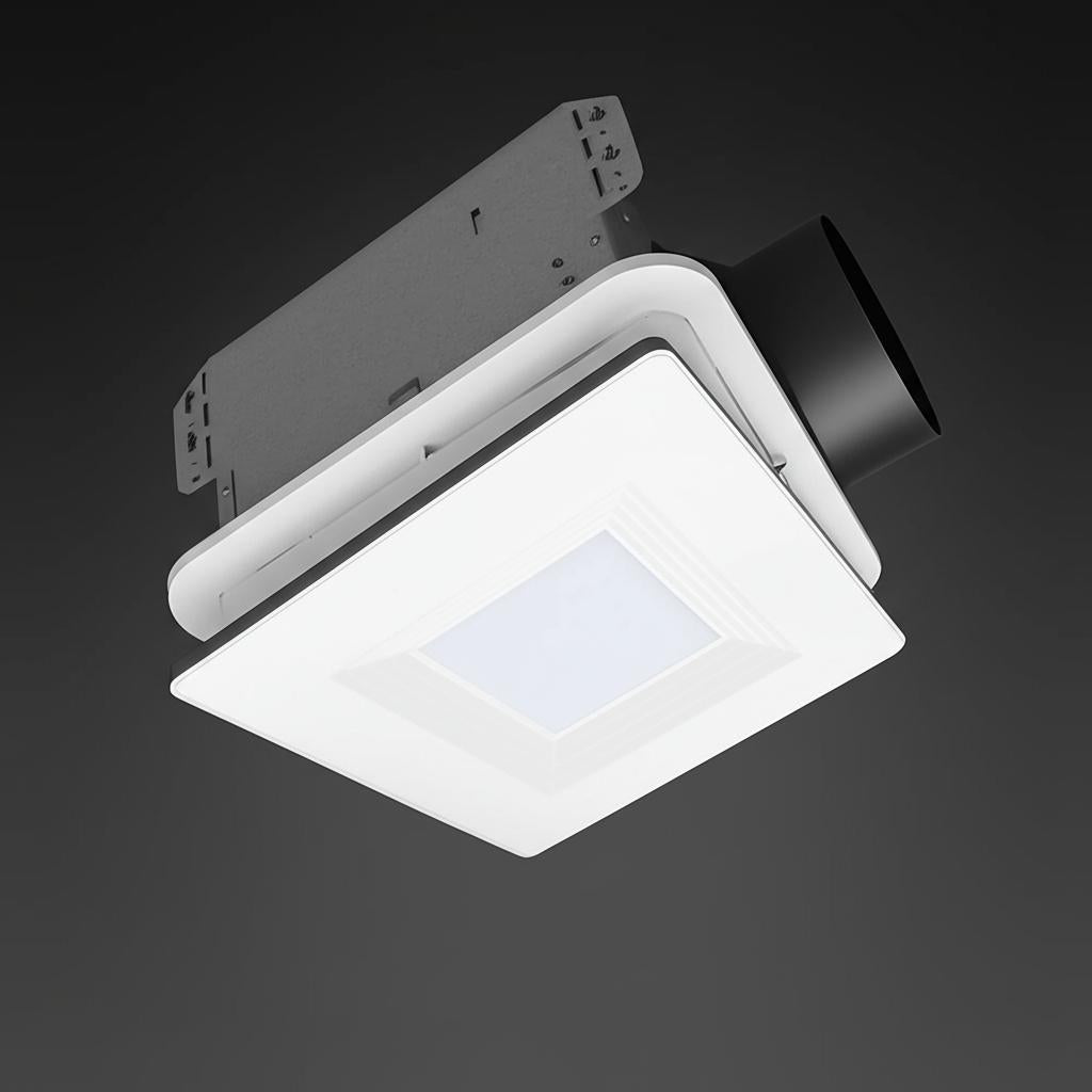 Hampton Bay 160 CFM Ceiling Mount Bathroom Exhaust Fan with LED Lighting