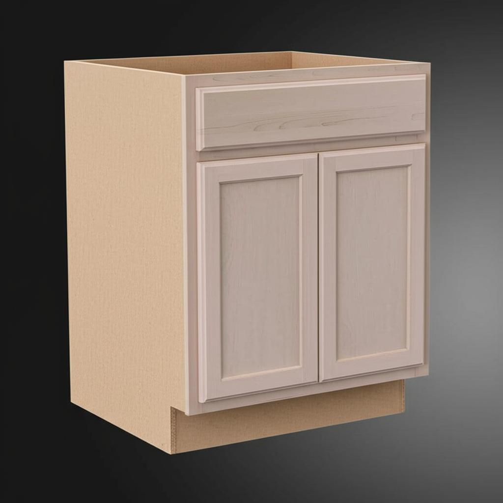 Hampton Bay 27 in. W x 24 in. D x 34.5 in. H Unfinished Base Kitchen Cabinet