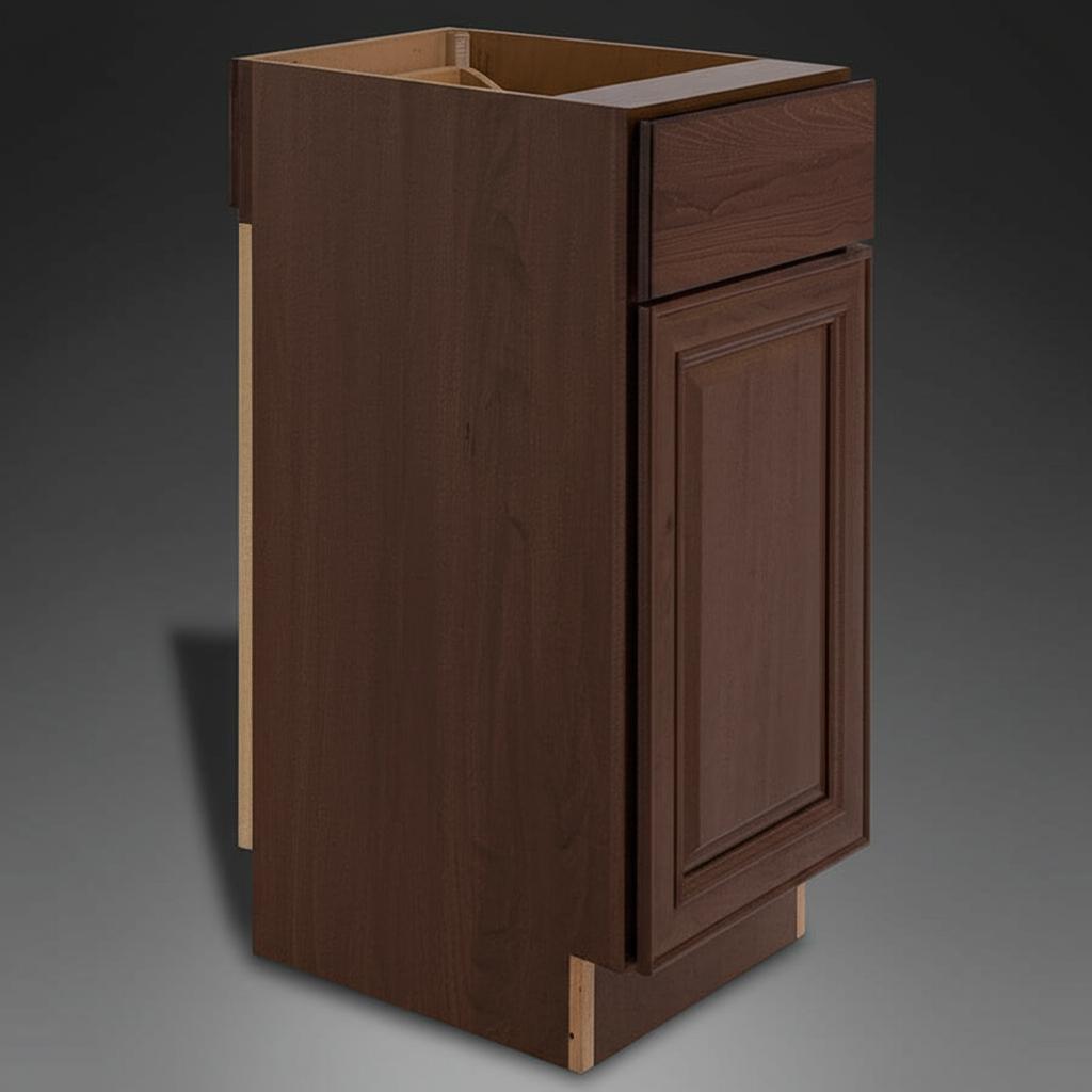 Hampton Bay Benton Base Cabinet with Soft Close Drawer in Butterscotch