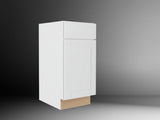 Hampton Bay Shaker 18 in. Satin White Base Kitchen Cabinet