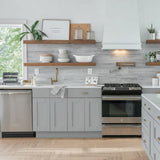 Hampton Bay Shaker Dove Gray Assembled Base Kitchen Cabinet