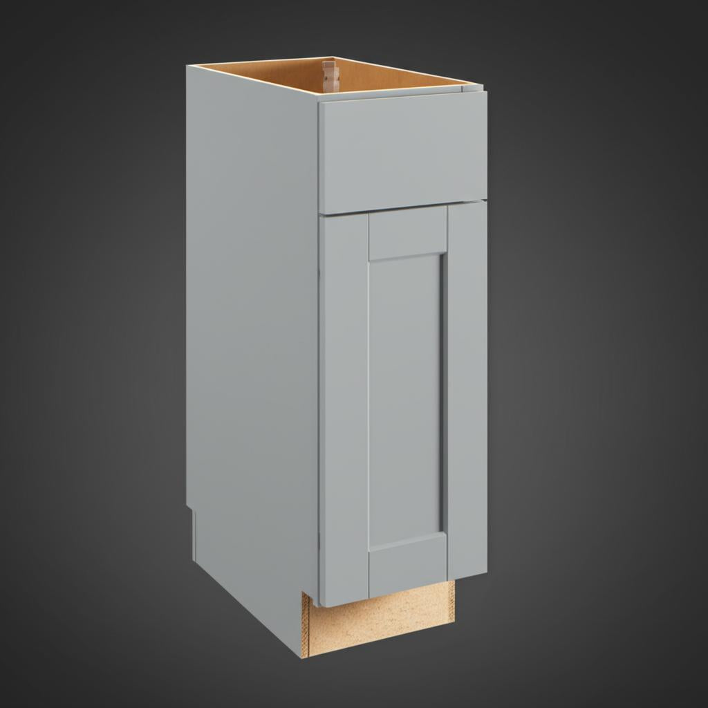 Hampton Bay Shaker Dove Gray Assembled Base Kitchen Cabinet