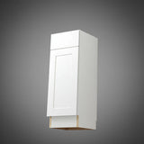 Hampton Bay Cambridge White Shaker Assembled Base Kitchen Cabinet with Soft Close Features