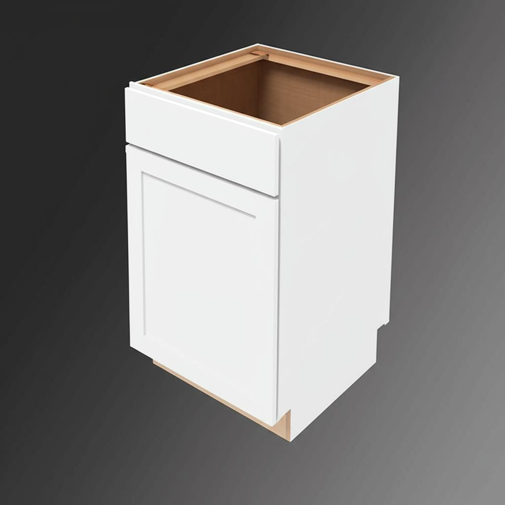 Hampton Bay Courtland Shaker Base Kitchen Cabinet in Polar White