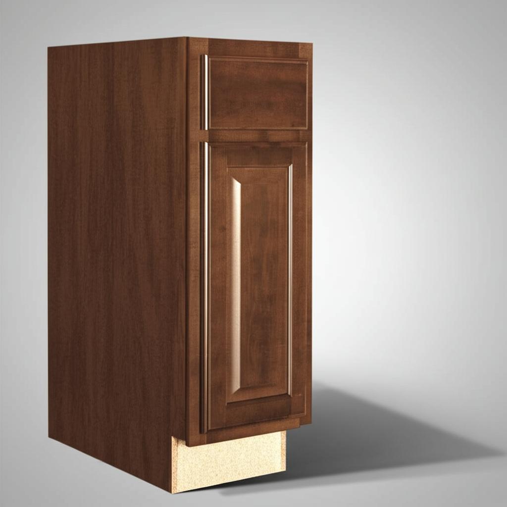Hampton Bay Hampton Cognac Base Kitchen Cabinet with Ball-Bearing Drawer Glides