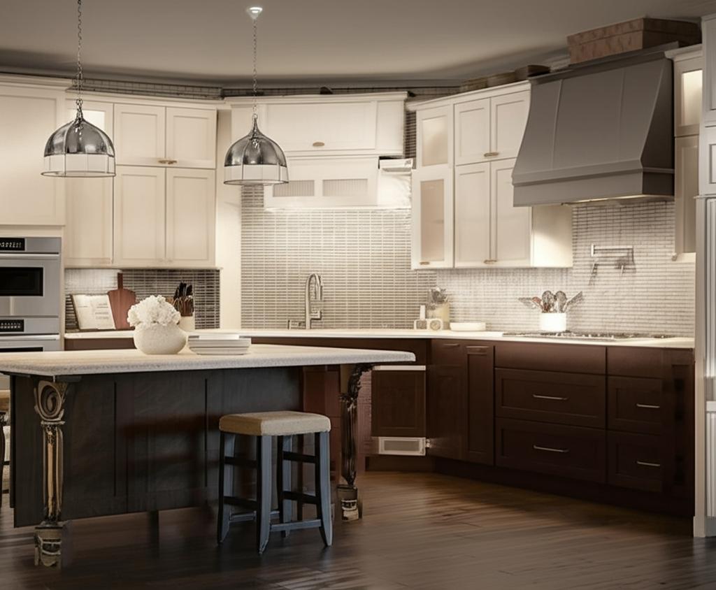 Hampton Bay Shaker Java Base Kitchen Cabinet with Ball-Bearing Drawer Glides