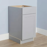 Hampton Bay Cambridge Gray Shaker Base Cabinet with Soft Close Drawer