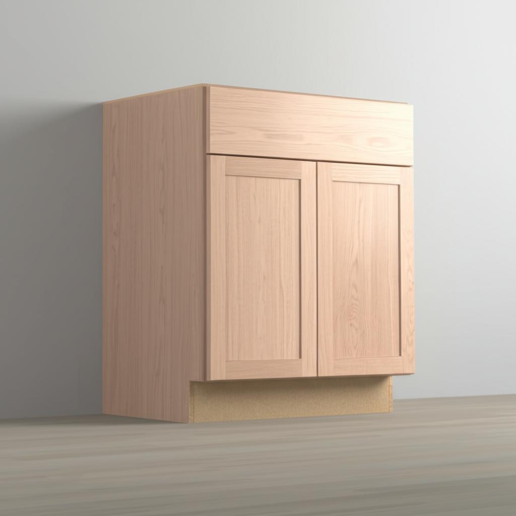 Hampton Bay Sinclair Shaker Light Oak Kitchen Base Cabinet