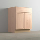 Hampton Bay Sinclair Shaker Light Oak Kitchen Base Cabinet