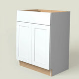 Hampton Bay Westfield Feather White Shaker Base Kitchen Cabinet