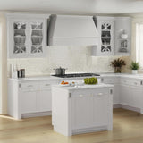 Hampton Bay Westfield Feather White Shaker Base Kitchen Cabinet