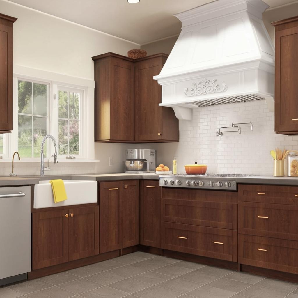 Hampton Bay Designer Series Soleste Base Kitchen Cabinet in Spice