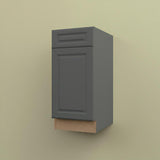 Hampton Bay Designer Series Elgin Base Kitchen Cabinet in Heron Gray