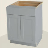Hampton Bay Cambridge Gray Shaker Base Cabinet with Soft Close Drawer