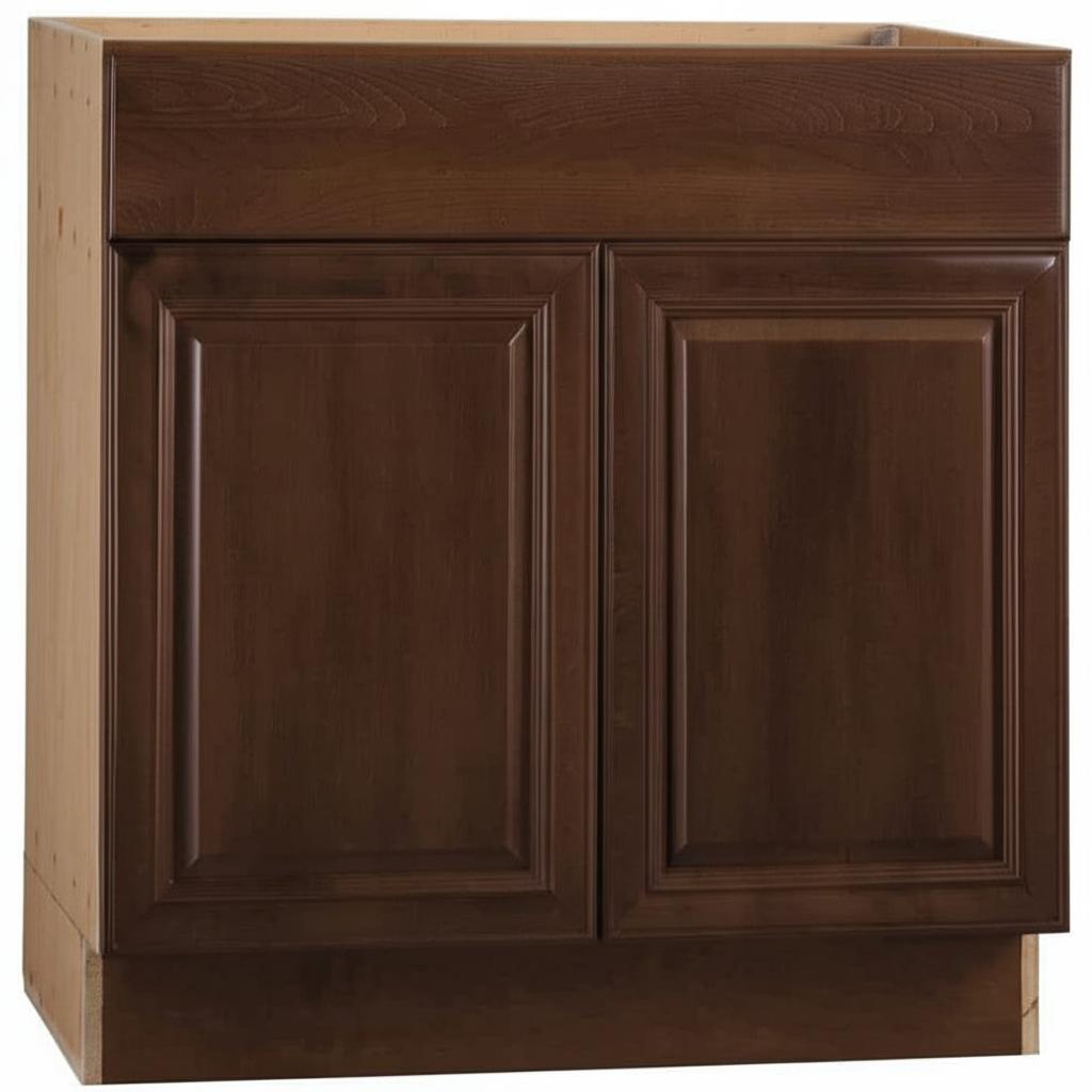 Hampton Bay Benton Base Cabinet with Soft Close Drawer in Butterscotch