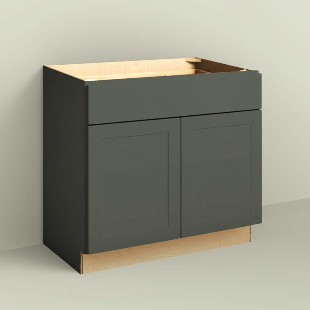 Hampton Bay Avondale 36-inch Fern Green Shaker Cooktop Base Cabinet