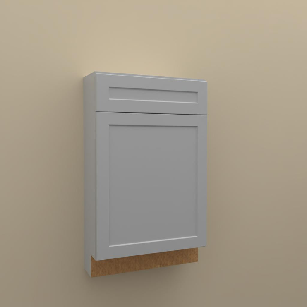 Hampton Bay Designer Series Melvern Base Kitchen Cabinet in Heron Gray