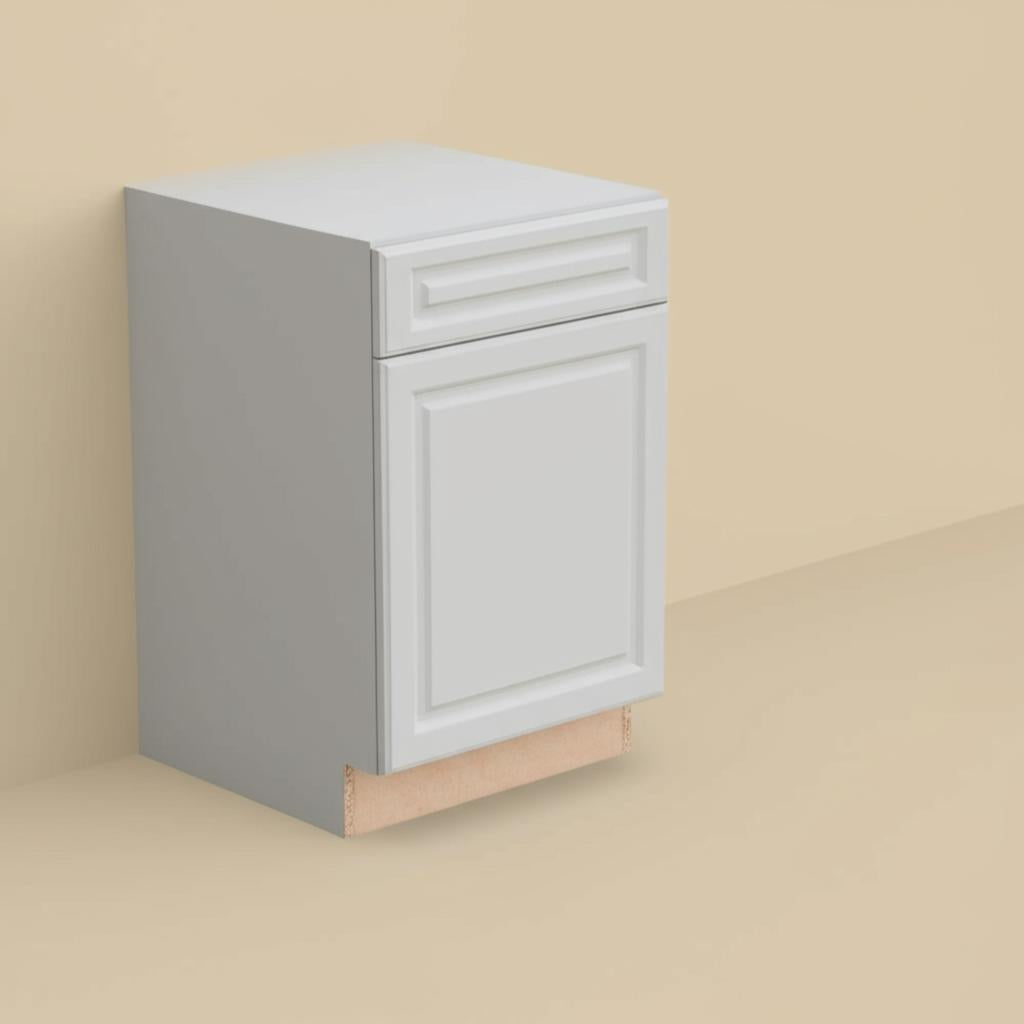 Hampton Bay Designer Series Elgin Base Kitchen Cabinet in Heron Gray