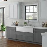 Hampton Bay Designer Series Melvern Storm Gray Shaker Assembled Base Kitchen Cabinet