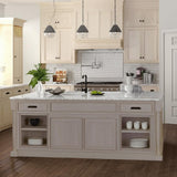 Hampton Bay 36-inch Unfinished Sink Base Kitchen Cabinet with Recessed Panel
