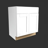 Hampton Bay Shaker Style Sink Base Cabinet in Satin White