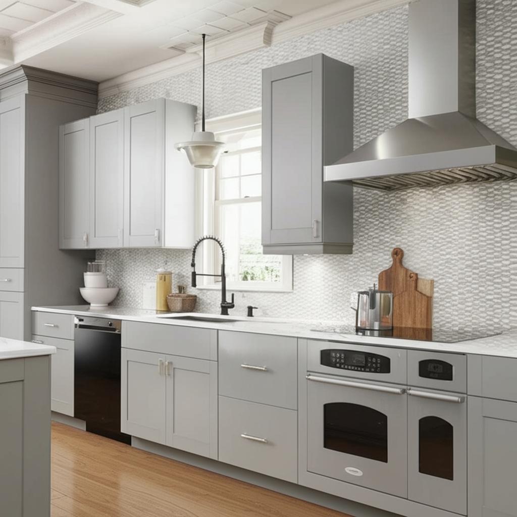 Hampton Bay Dove Gray Shaker Sink Base Cabinet