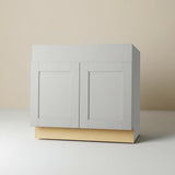 Hampton Bay Dove Gray Shaker Sink Base Cabinet