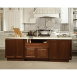Hampton Bay Hampton 36-inch Apron-Front Sink Base Kitchen Cabinet in Cognac
