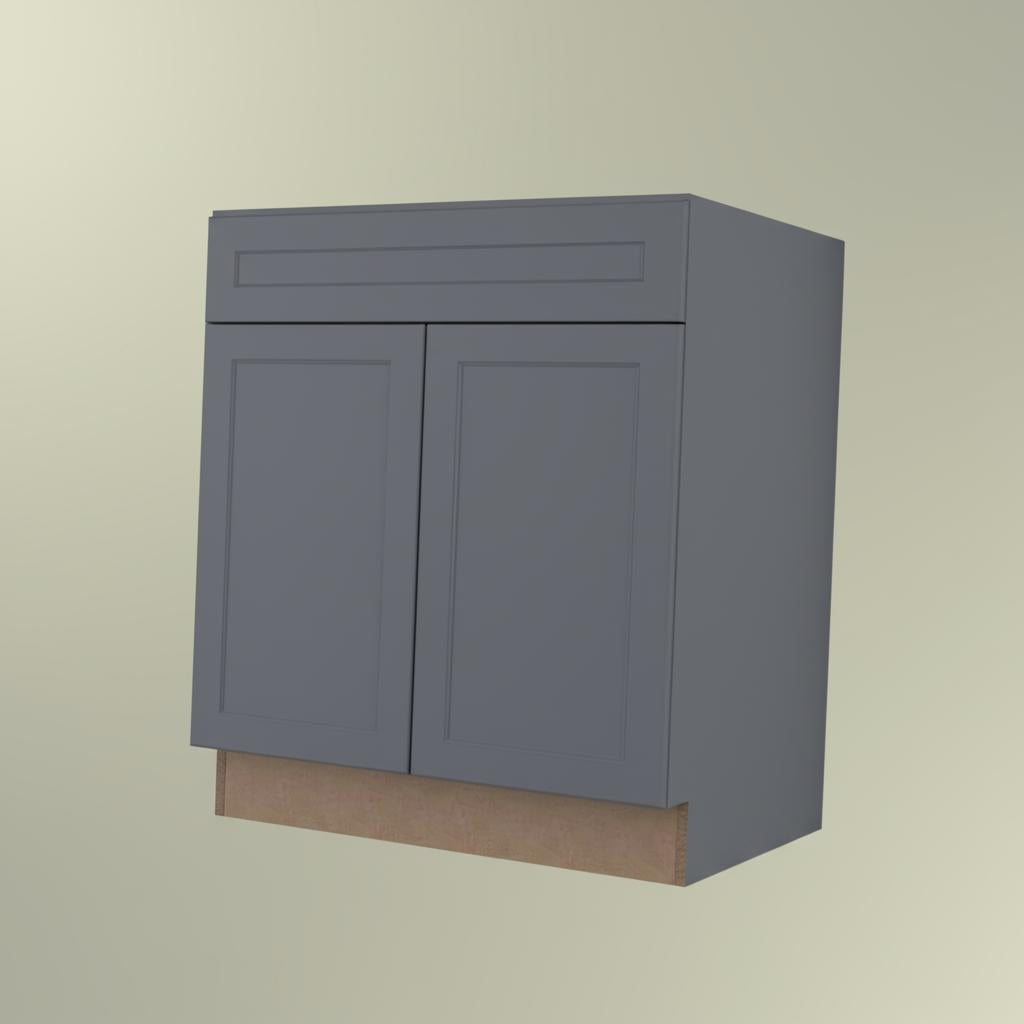 Hampton Bay Designer Series Melvern Storm Gray Shaker Sink Base Cabinet