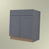 Hampton Bay Designer Series Melvern Storm Gray Shaker Sink Base Cabinet