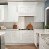 Hampton Bay Shaker ADA Sink Base Kitchen Cabinet in Satin White